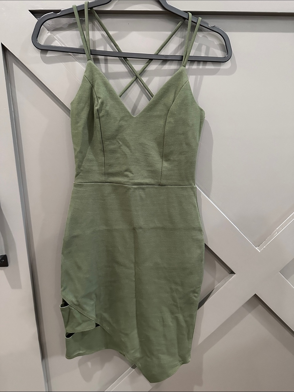 Charlotte Russe Olive Green Mini Dress